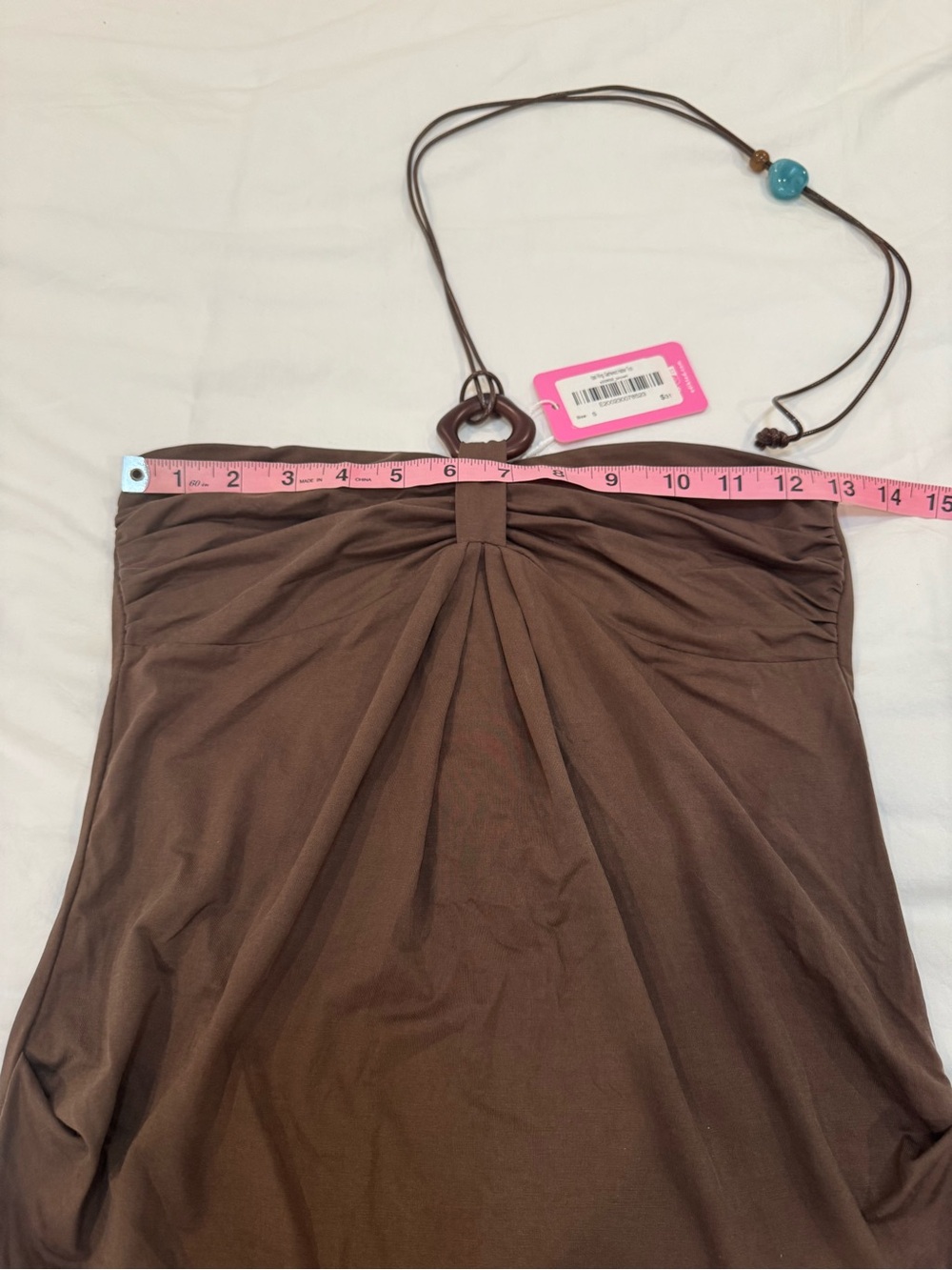 Edikted Itzel Ring Gathered Halter Top - Picture 4 of 8